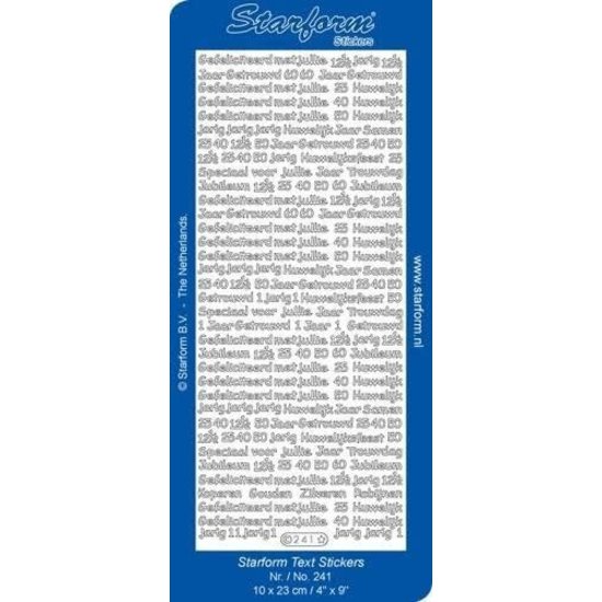 Starform Starform stickers text Huwelijk Goud / Gold