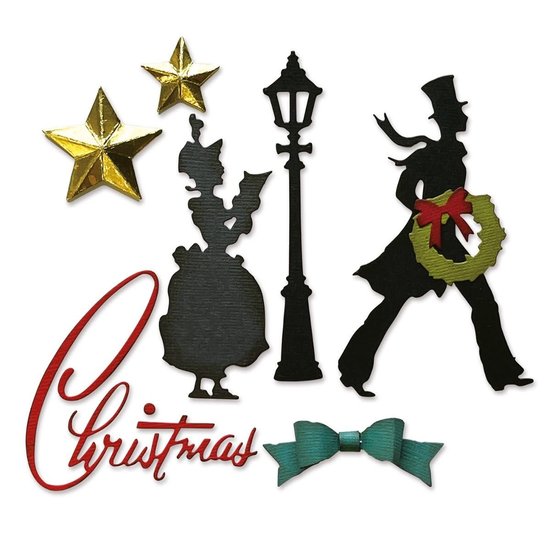 Tim Holtz Sizzix Thinlits Die Set Vault Series Christmas  2021 9 Dies