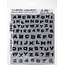 Tim Holtz Tim Holtz Cling Stamp Blockprint alphabet
