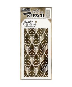 Tim Holtz Layering Stencil 4 1/8" x 8 1/2" Deco Arch