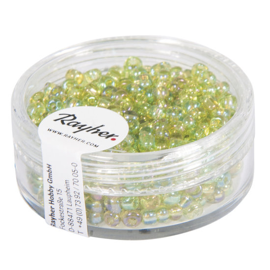 Rayher Rayher Rocailles Borduurkralen Transparant Luster 2,6mm lichtgroen 17g