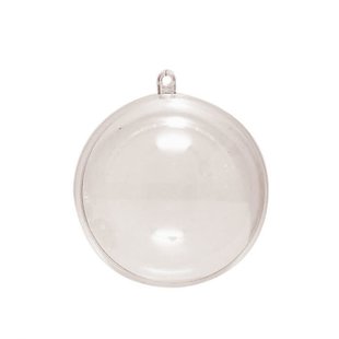 Deelbaar Plastic Bal Transparant 8cm, Set 5st