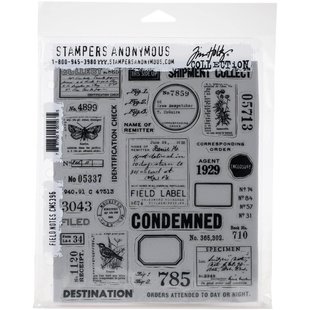 Tim Holtz Cling Stamp Field Notes