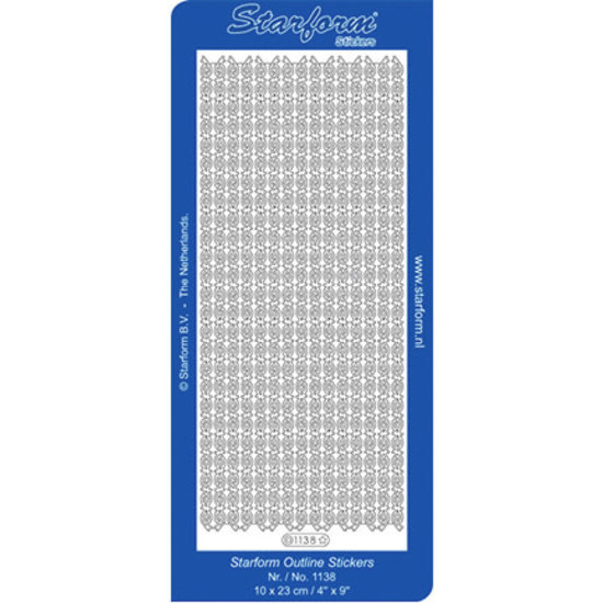 Starform Starform Stickervel Randjes 10x23cm Goud nr. 1138