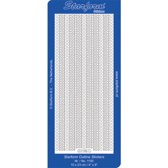 Starform Starform Stickervel Randjes 10x23cm Goud nr. 1195