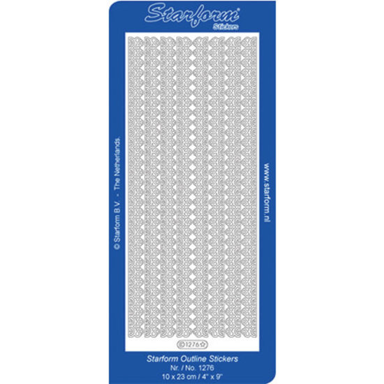 Starform Starform Stickervel Randjes 10x23cm Goud nr. 1276