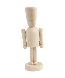 Houten Figuur Notenkraker h:13cm berkehout