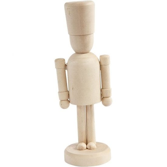 Creotime Houten Figuur Notenkraker h:13cm berkehout