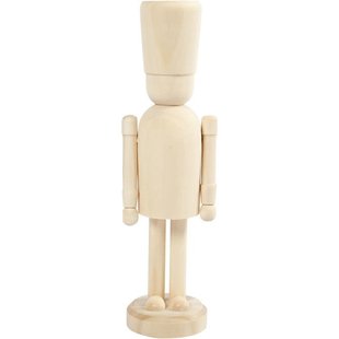 Houten Figuur Notenkraker h:18 cm berkehout