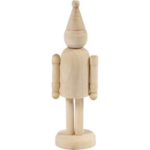 Houten Figuur Kaboutermuts h:13 cm berkehout