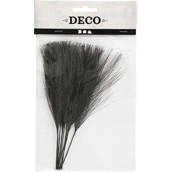Creotime Kunstveren L: 15 cm B: 8 cm Zwart 10 stuks