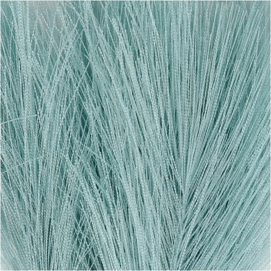 Creotime Kunstveren L: 15 cm B: 8 cm Turquoise 10 stuks