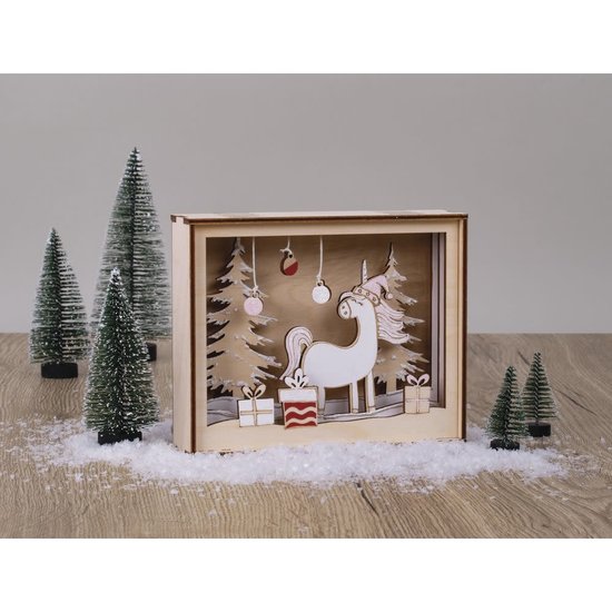 Rayher Rayher Houten DIY Bouwset Kerst Eenhoorn