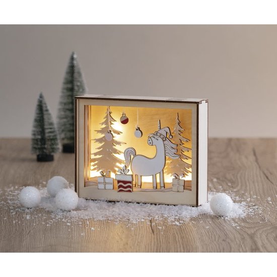 Rayher Rayher Houten DIY Bouwset Kerst Eenhoorn