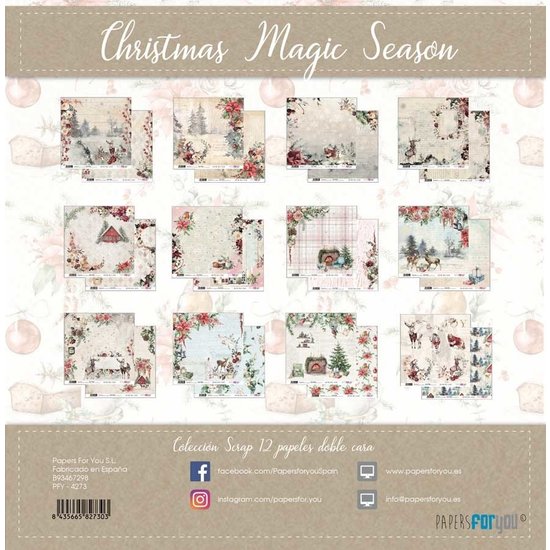 Papers For You Papers For You Paper Pack Christmas Magic Season 12x12'' 12st