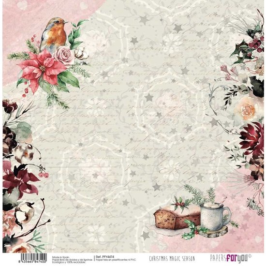 Papers For You Papers For You Canvas Scrap Pack Christmas Magic Season 12x12'' 6st