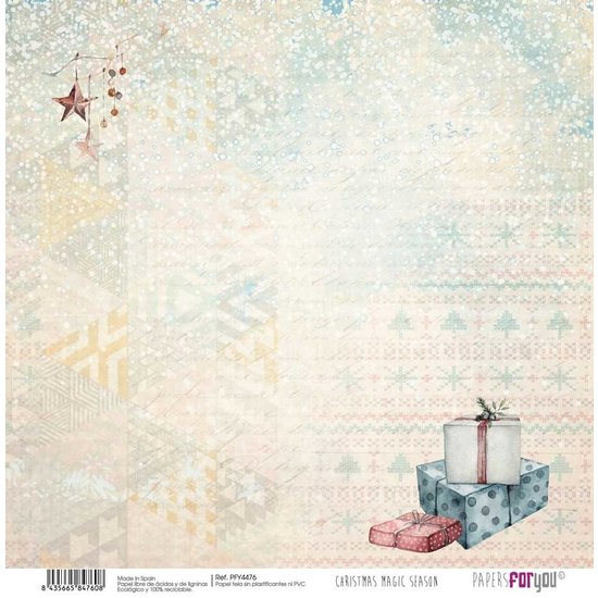 Papers For You Papers For You Canvas Scrap Pack Christmas Magic Season 12x12'' 6st
