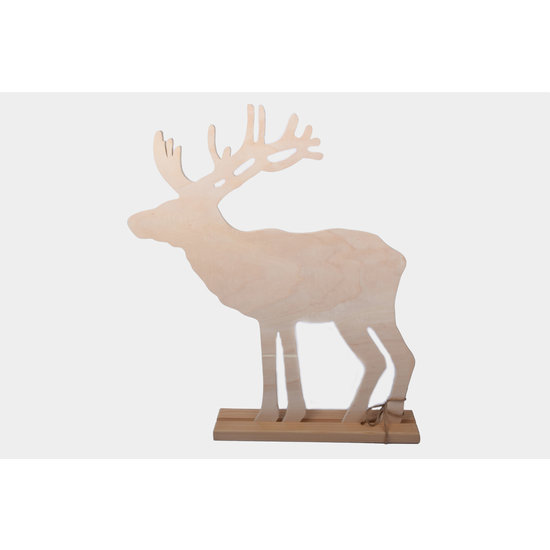Rayher Houten Eland Staand Met Voet 44x50x1 cm