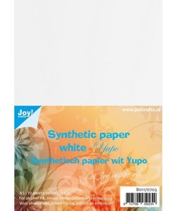 Joy Yupo Papier / Synthetisch Papier Wit 234 gr.  A5 10 vellen