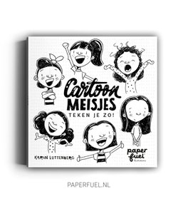 Paperfuel Boek Cartoonmeisjes teken je zo!