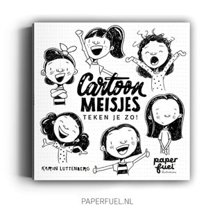 Paperfuel Boek Cartoonmeisjes teken je zo!