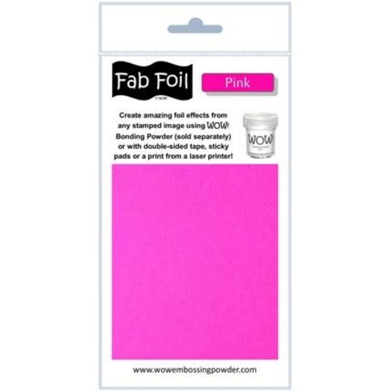 Wow Fabulous Foil 10cm.x100cm. Pink
