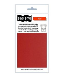 Fabulous Foil 10cm.x100cm. Red