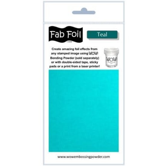 Wow Fabulous Foil 10cm.x100cm. Teal