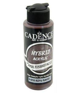 Cadence Hybrid Acrylverf Semi Mat 120ml Donker Bruin