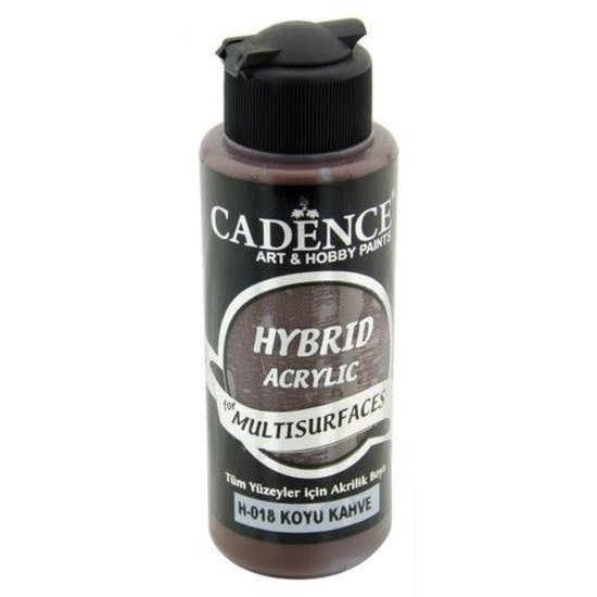 Cadence Cadence Hybrid Acrylverf Semi Mat 120ml Dark Brown