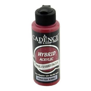 Cadence Hybrid Acrylverf Semi Mat 120ml Bloed Rood