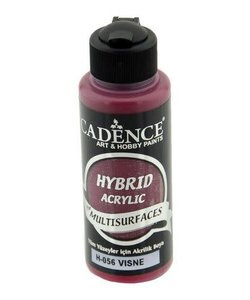 Cadence Hybrid Acrylverf Semi Mat 120ml Kers rood