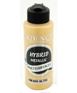 Cadence Hybride metallic acrylverf (semi mat) 120 ml Goud