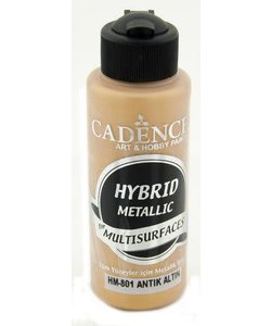 Cadence Hybride metallic acrylverf (semi mat) 120 ml Antiek Goud