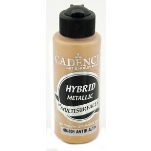 Cadence Hybride metallic acrylverf (semi mat) 120 ml Antiek Goud