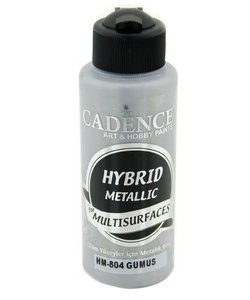 Cadence Hybride metallic acrylverf (semi mat) 120 ml Zilver