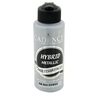 Cadence Hybride metallic acrylverf (semi mat) 120 ml Zilver