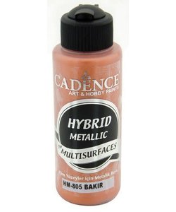 Cadence Hybride metallic acrylverf (semi mat) 120 ml Koper