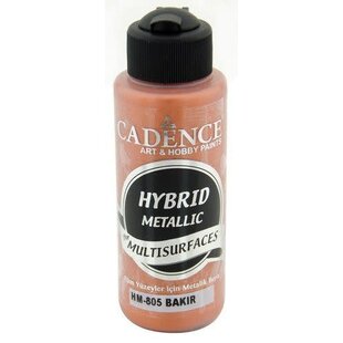 Cadence Hybride metallic acrylverf (semi mat) 120 ml Koper