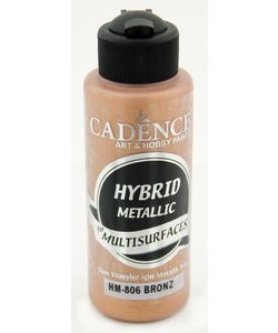 Cadence Hybride metallic acrylverf (semi mat) 120 ml Brons