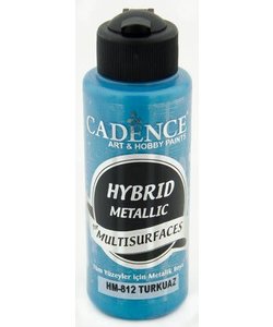 Cadence Hybride metallic acrylverf (semi mat) 120 ml Turquoise