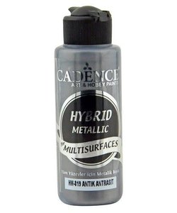 Cadence Hybride Metallic Acrylverf (semi mat) 120 ml Antique Anthrachite