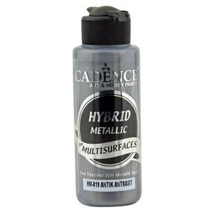 Cadence Hybride metallic acrylverf (semi mat) 120 ml Antiek Antraciet