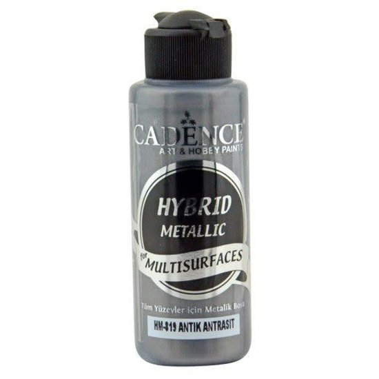 Cadence Cadence Hybride Metallic Acrylverf (semi mat) 120 ml Antique Anthrachite