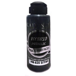 Cadence Hybride metallic acrylverf (semi mat) 120 ml Zwart