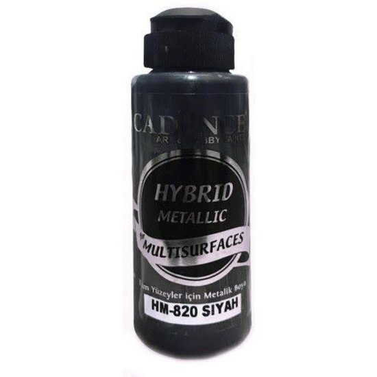 Cadence Cadence Hybride Metallic Acrylverf (semi mat) 120 ml Black