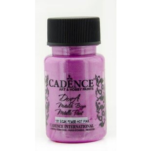 Cadence Dora metallic verf 50 ml Dora Fel Roze