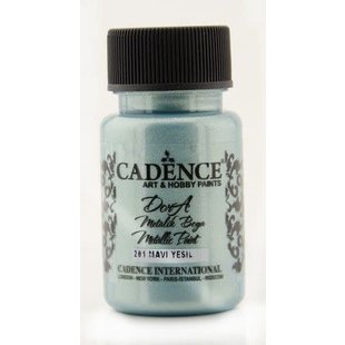 Cadence Dora Metallic verf 50 ml Dora Blauw Groen