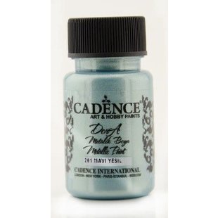 Cadence Dora metallic verf 50 ml Dora Blauw Groen