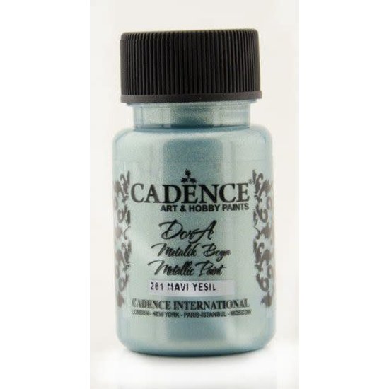 Cadence Cadence Dora Metallic verf 50 ml Dora Blauw Groen